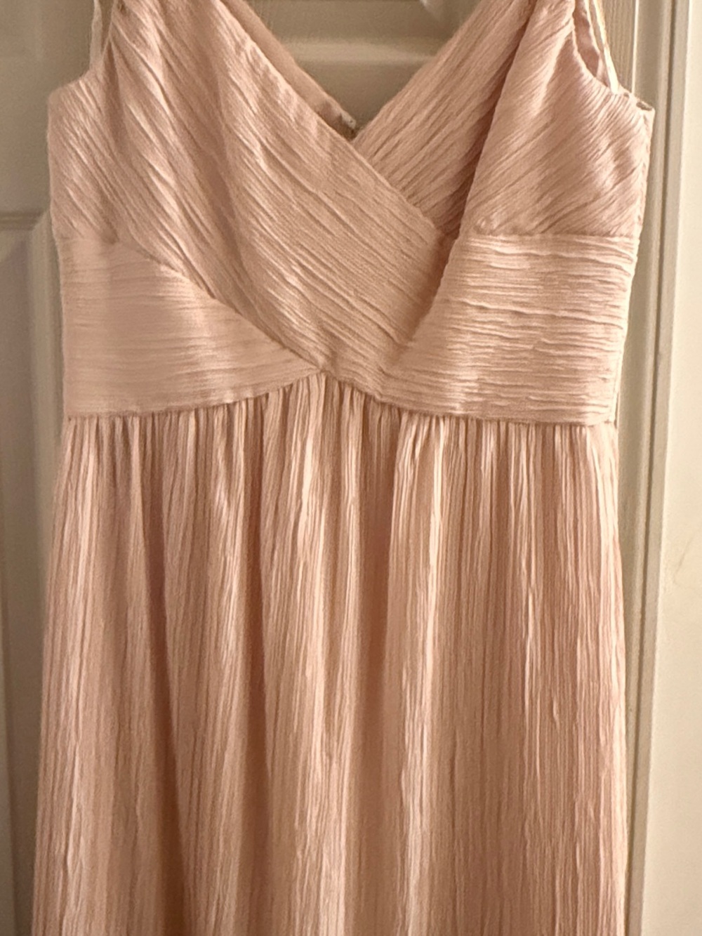 Evan Picone Classic V-Neck Pleated Women's Dress in Blush New with tags!